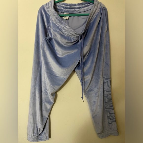 Pink velour joggers - Picture 1 of 1